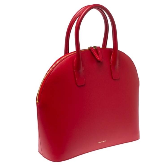 NWT Mansur Gavriel large flamma calf leather dome bag - Picture 3 of 8